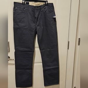 Stafford Men's Charcoal Straight Jeans 38w 32 L